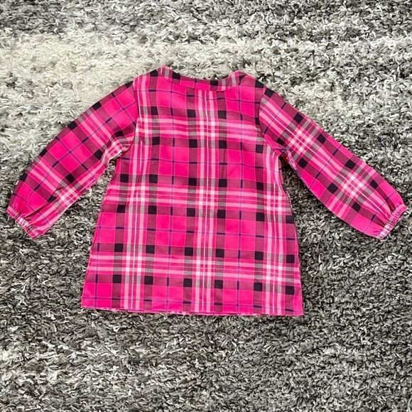 EUC Toddler Girl’s Long Sleeve Checkered Blouse - Picture 2 of 3